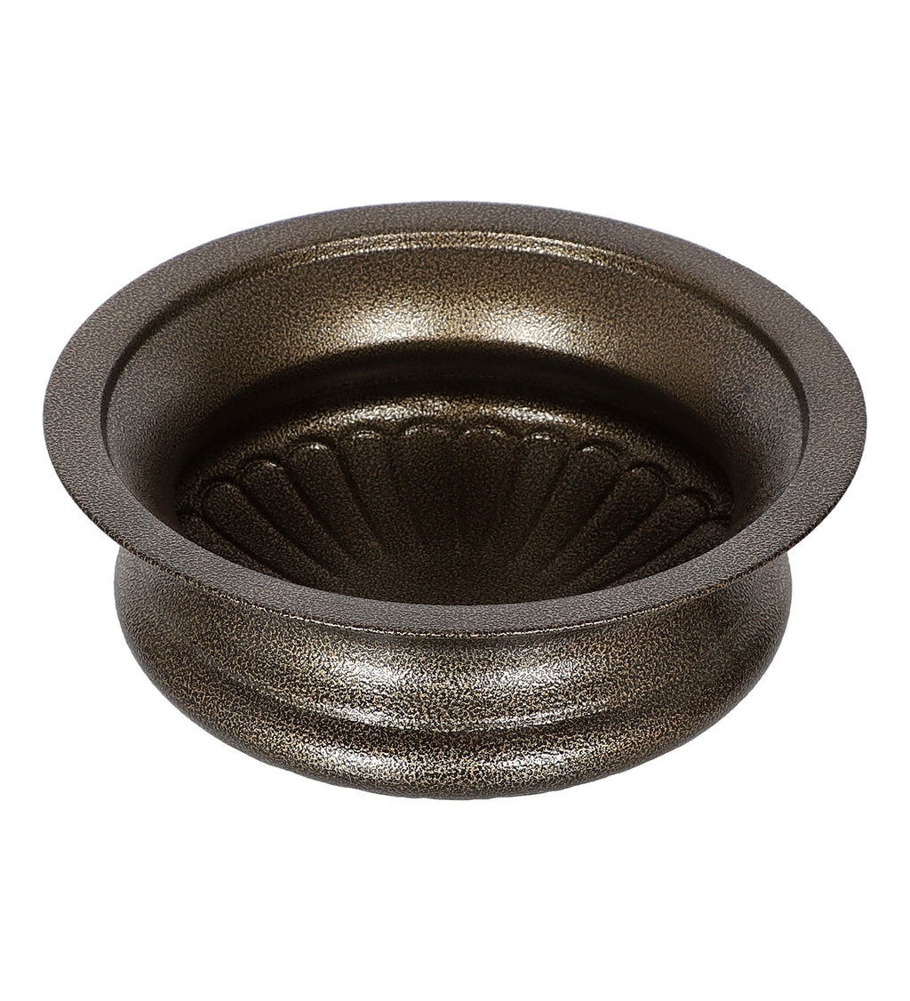 Amaya Decors Gold Textured Big Urli Bowl | Gold | Iron with Powder Coating