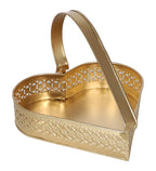 Amaya Decors Heart Shape Gifting Tray Set of 3 | Gold | Iron with Powder Coating