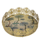 Amaya Decors White & Green Tray
