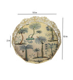Amaya Decors White & Green Tray
