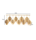 Amaya Decors Hanging Wall Leaf Etching Tealight Holder Set of 3