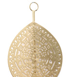 Amaya Decors Hanging Wall Leaf Etching Tealight Holder Set of 3