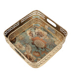 Amaya Decors Square Flower Tray Set of 2