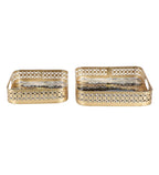 Amaya Decors Square Flower Tray Set of 2