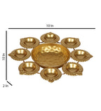 Amaya Decors Dia Bowl Urli | Gold | Iron with Powder Coating