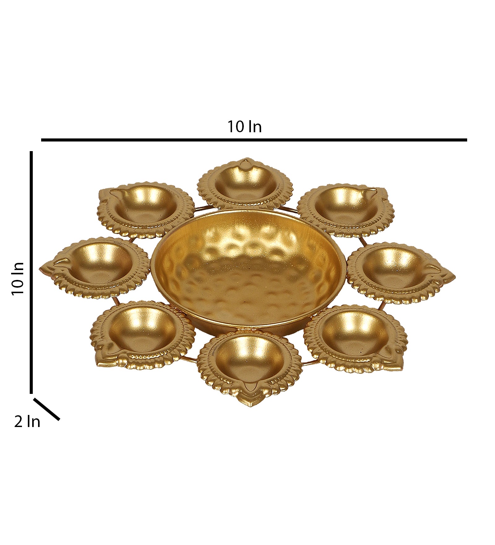 Amaya Decors Dia Bowl Urli | Gold | Iron with Powder Coating