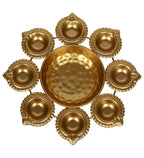 Amaya Decors Dia Bowl Urli | Gold | Iron with Powder Coating