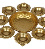Amaya Decors Dia Bowl Urli | Gold | Iron with Powder Coating