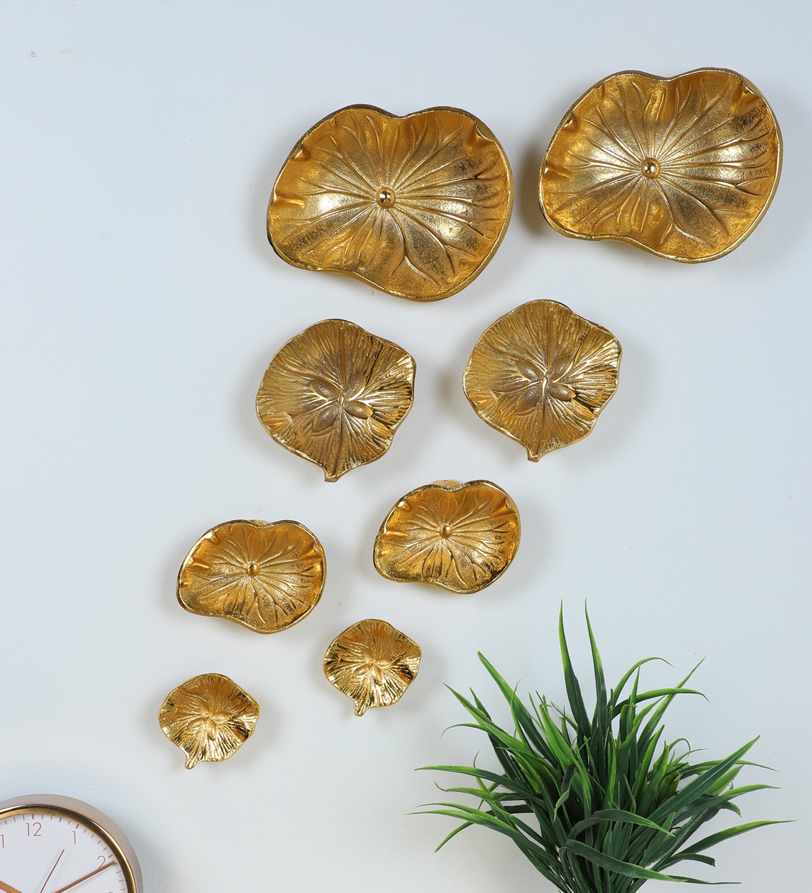 Amaya Decors Flower Aluminium Wall Art Set of 8