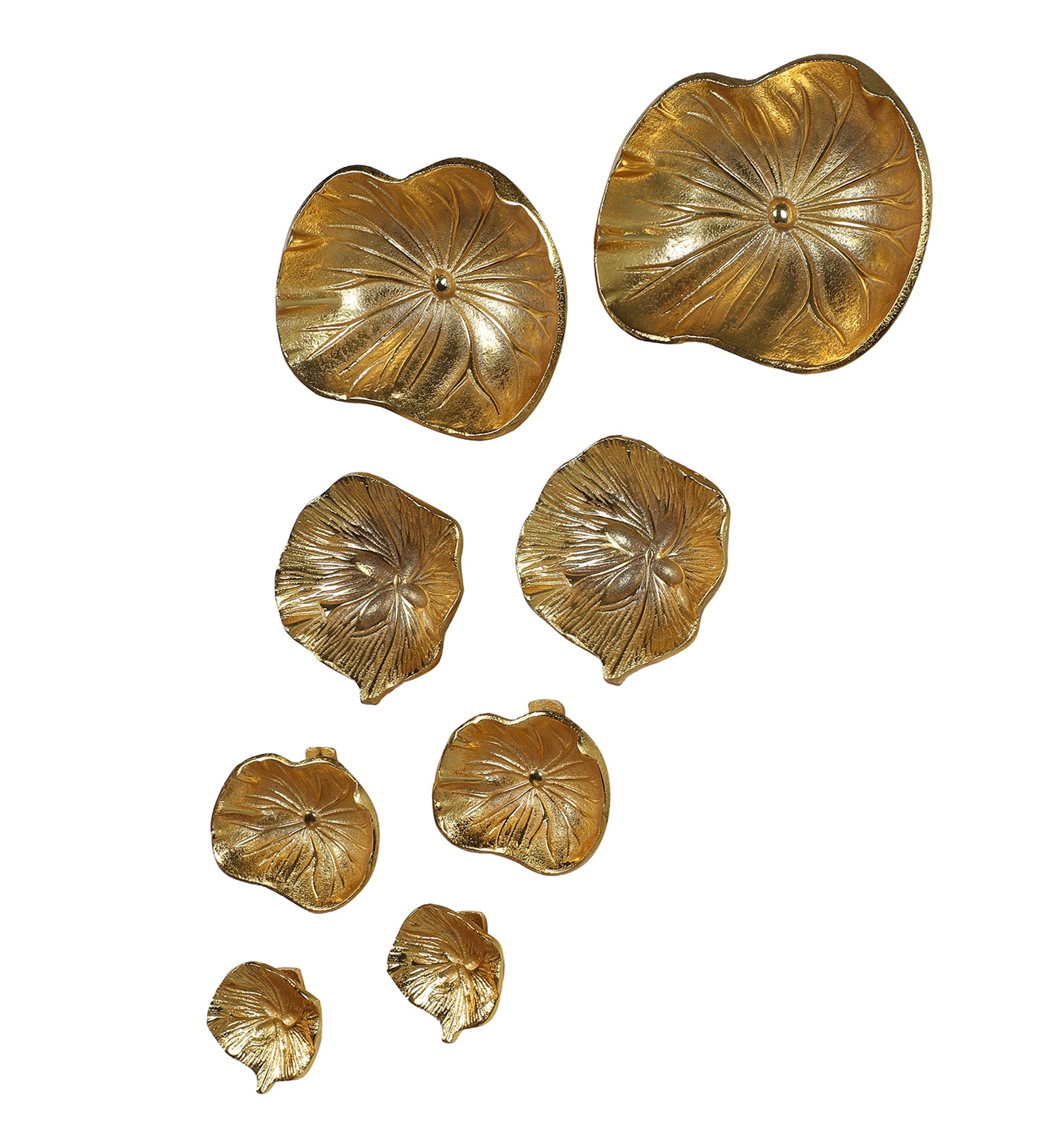 Amaya Decors Flower Aluminium Wall Art Set of 8