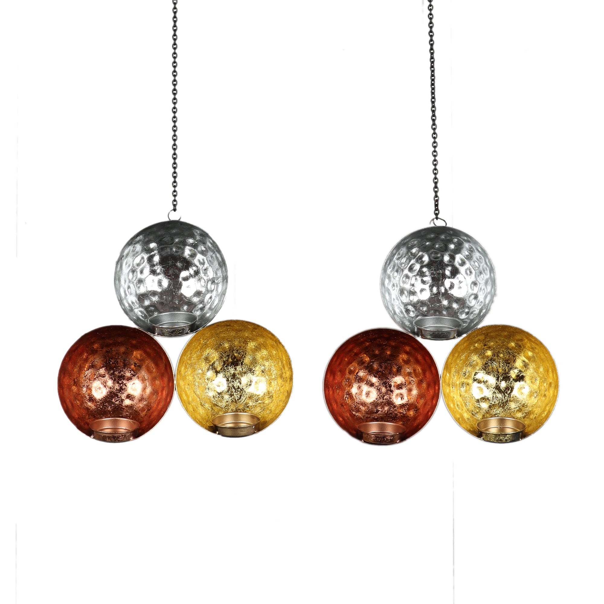 Amaya Decors Wall Three Color Tealight Holder Set of 2