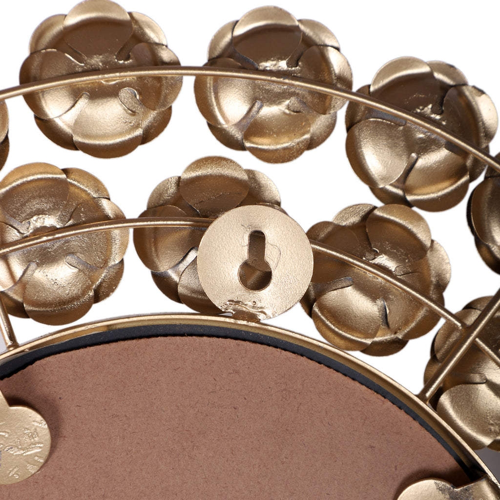 Amaya Decors Gold Rose Mirror Set of 2 (15x15x1 Inch)