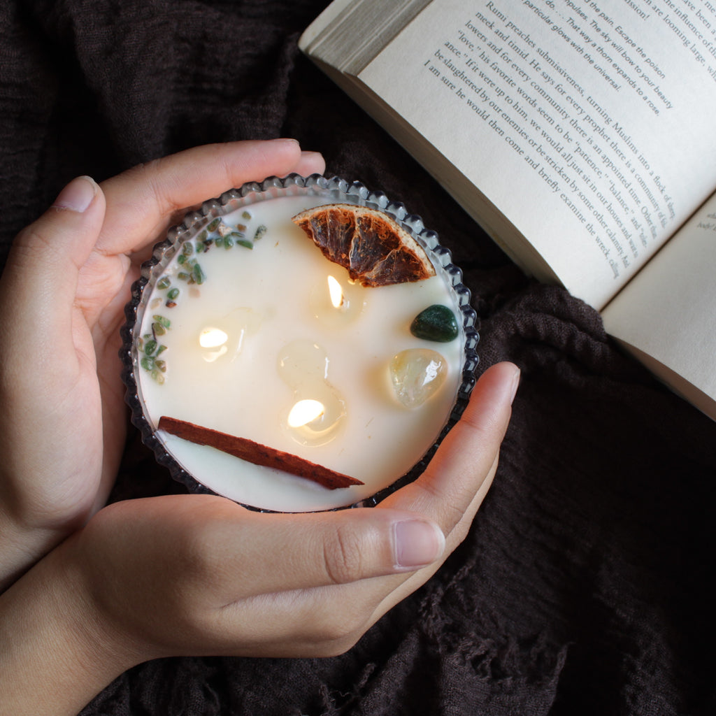 I AM ABUNDANT intention candle for manifestation