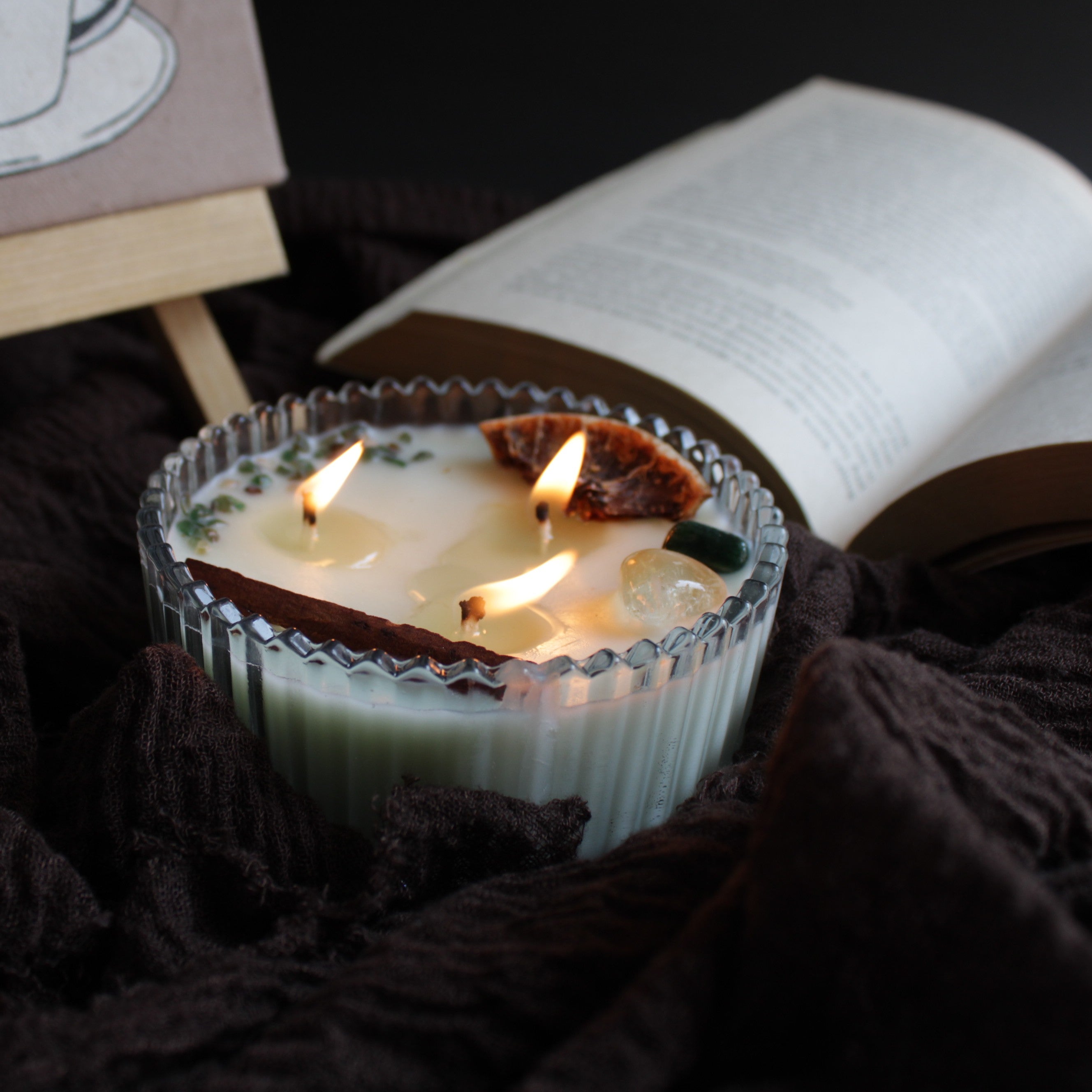 I AM ABUNDANT intention candle for manifestation