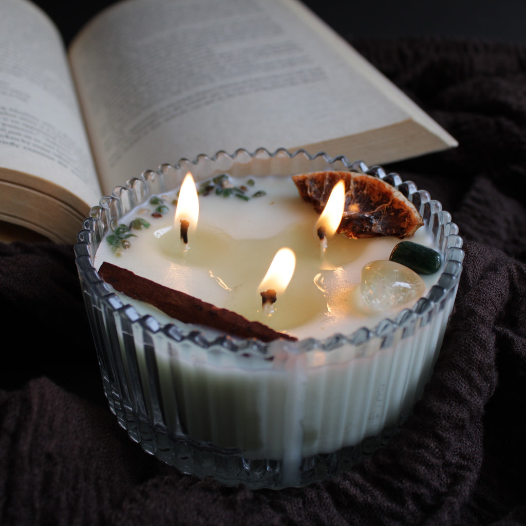 I AM ABUNDANT intention candle for manifestation