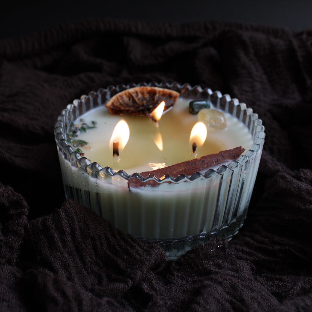 I AM ABUNDANT intention candle for manifestation