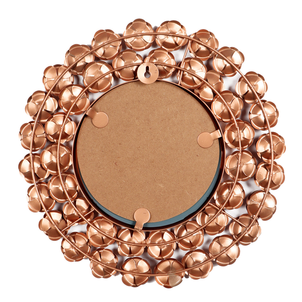Amaya Decors Copper Rose Mirror Set of 2 (15x15 Inch)