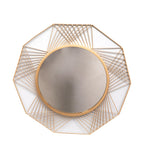 Amaya Decors Hexagon Lines Mirror (24x24x1 Inch)