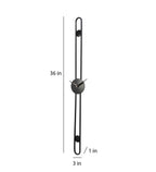 Amaya Decors Black Long Pipe Clock