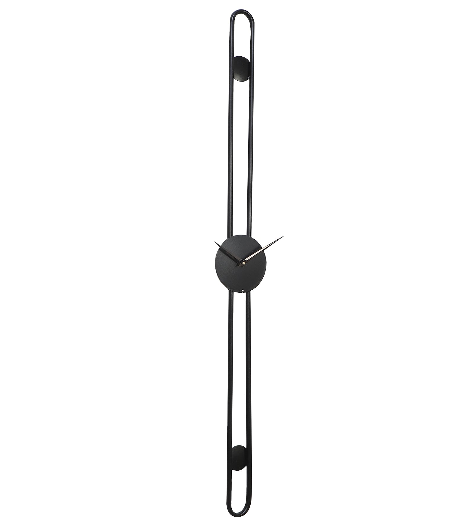 Amaya Decors Black Long Pipe Clock