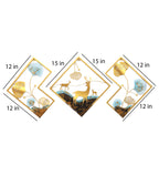Amaya Decors Deer Wall Art Set of 3