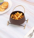 Amaya Decors Wine Shape Bowl Snacks Platter with Wheels