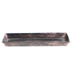 Amaya Decors Copper & Black Metal Table Planters with Tray Set of 4