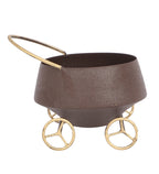 Amaya Decors Wine Shape Bowl Snacks Platter with Wheels