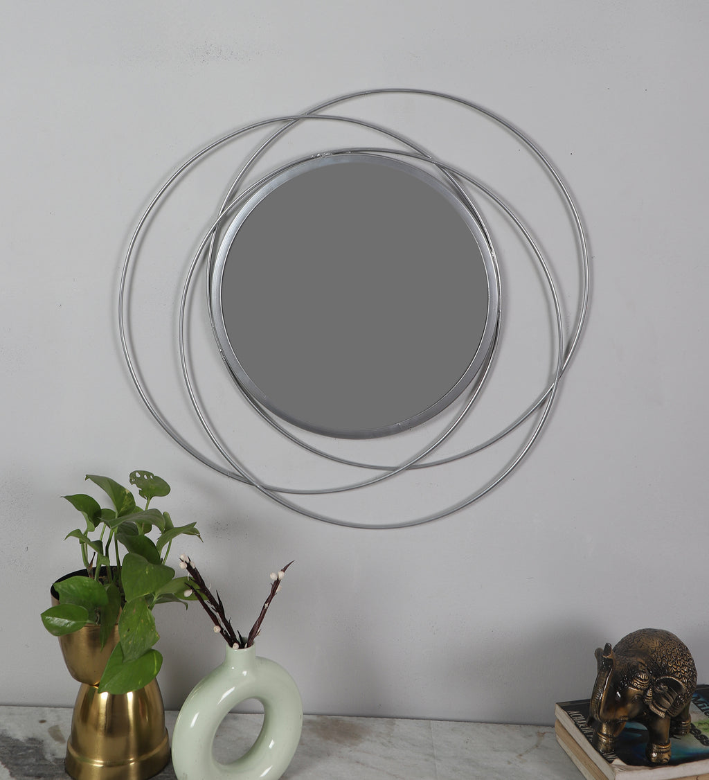 Amaya Decors Double Wired Round Wall Mirror