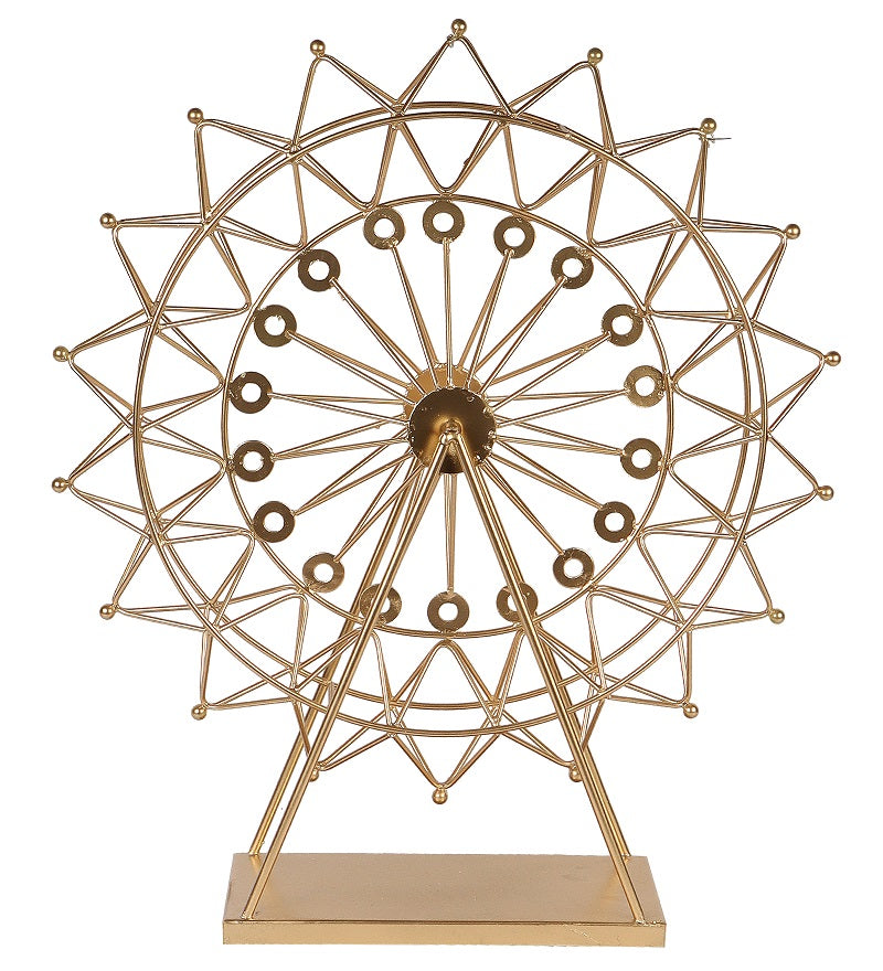 Amaya Decors The Ferrous Revolving Wheel Showpiece