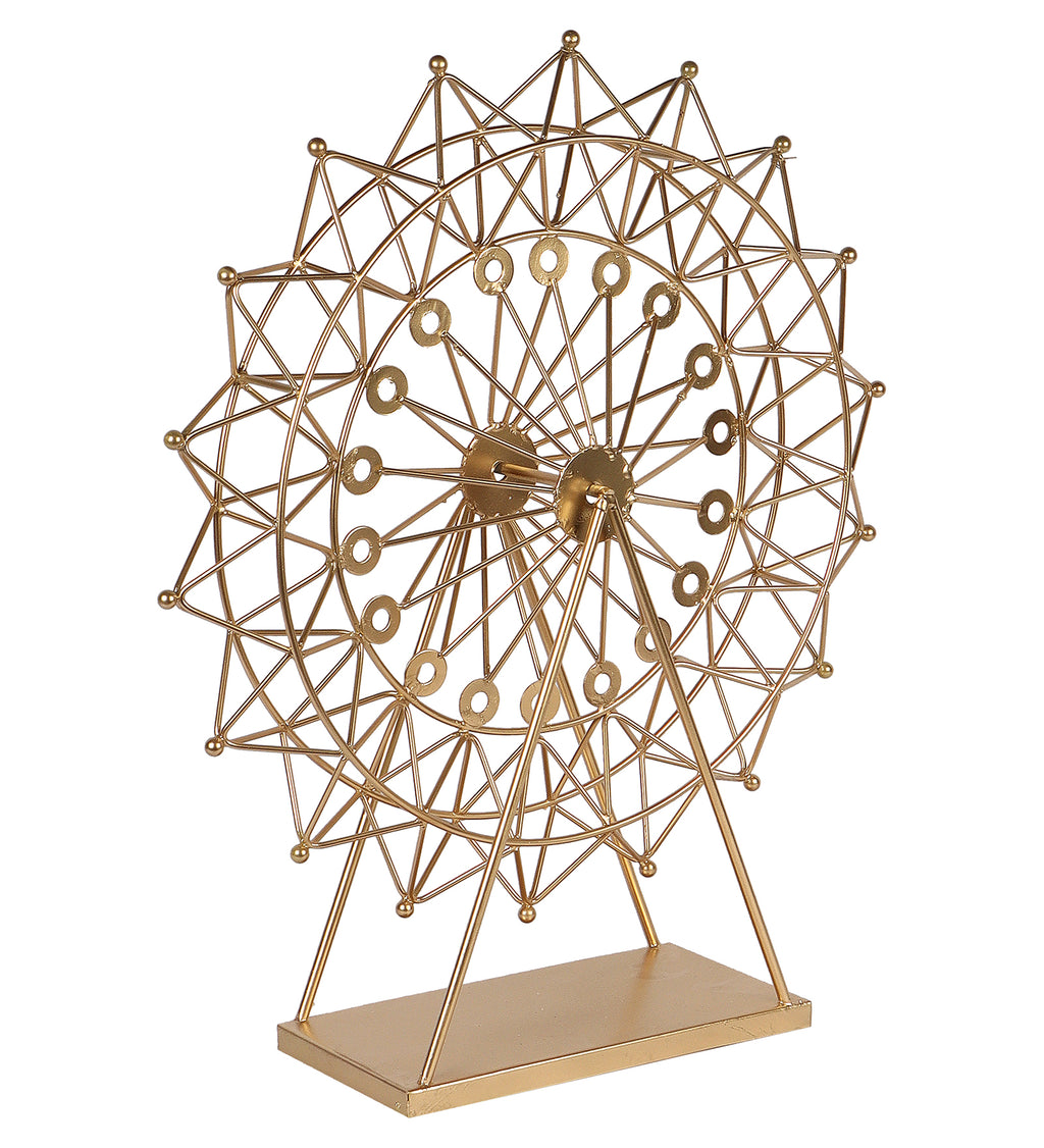 Amaya Decors The Ferrous Revolving Wheel Showpiece