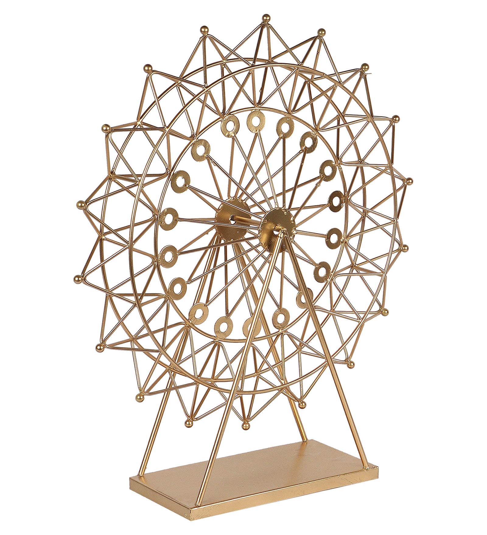Amaya Decors The Ferrous Revolving Wheel Showpiece