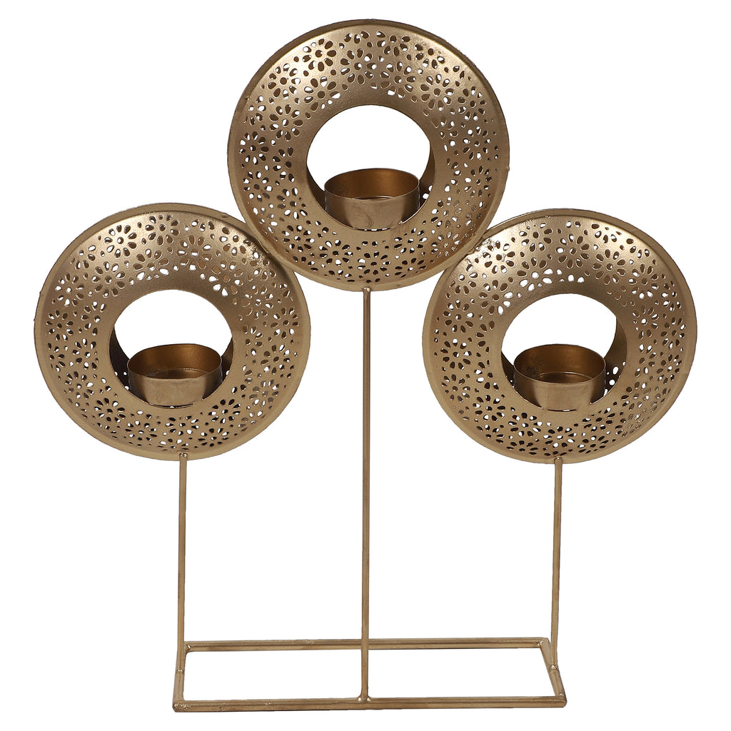 Amaya Decors Table Round Etching Tealight Holder