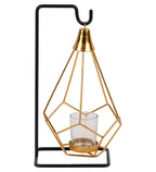 Amaya Decors Gold & Black Diamond Pendulam | Gold & Black | Iron with Powder Coating