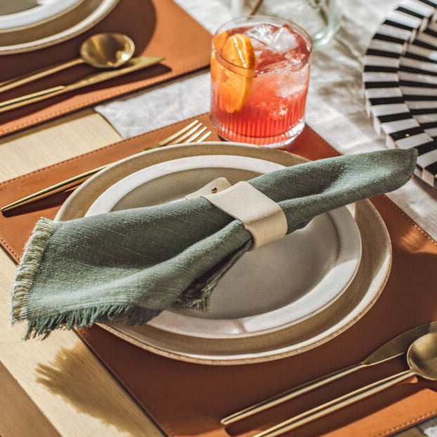 Italian Latte Napkin Rings