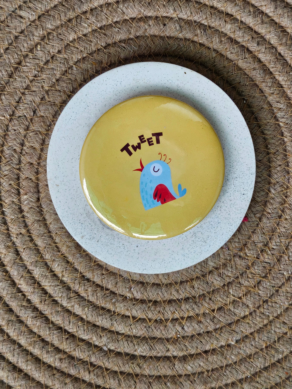Round Pin Badges - Tweet