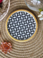 Handmade Cocktail Theme Coaster/Dish 3 Monochrome pattern
