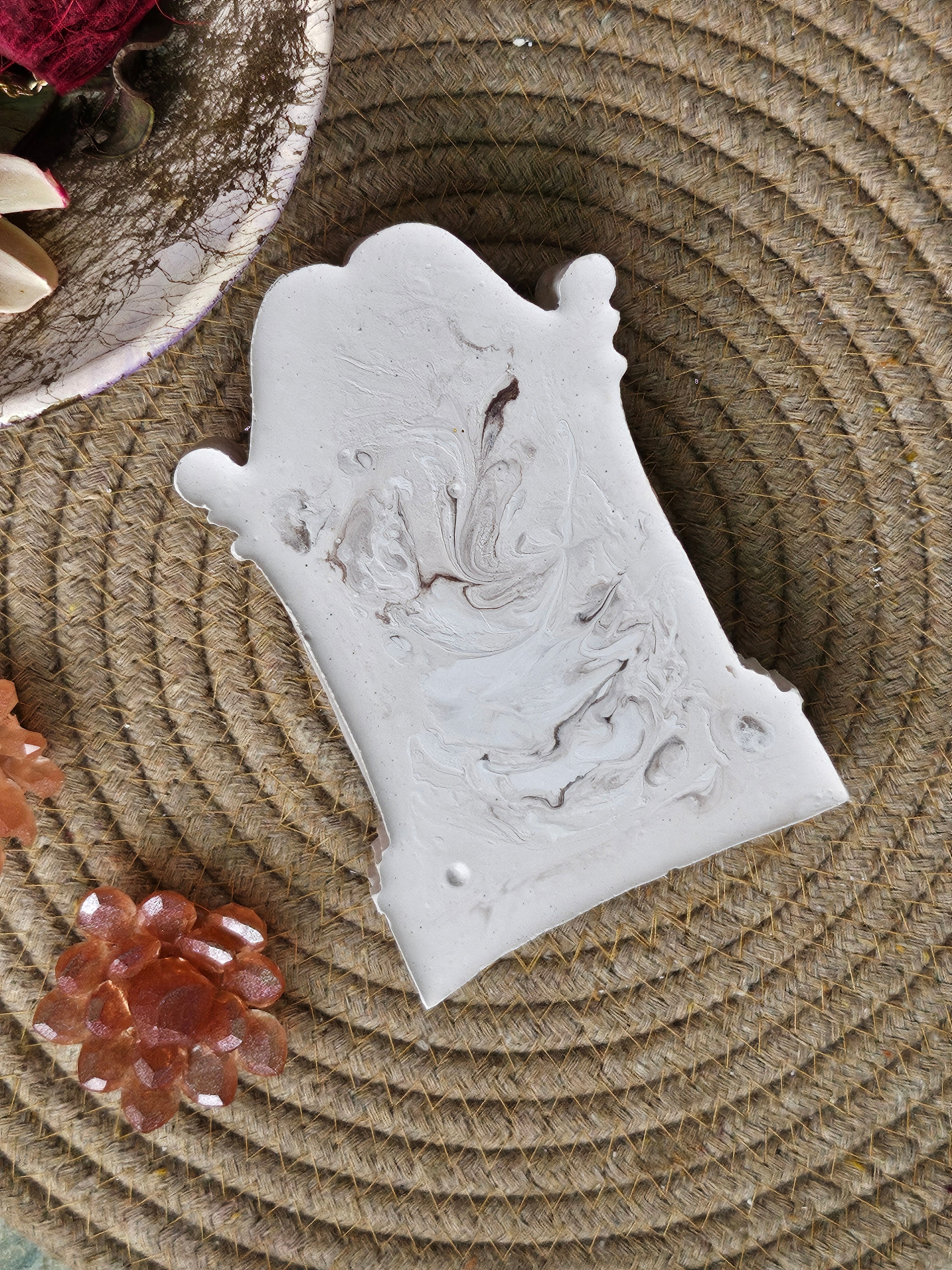 Handmade Greek Lover Mini Portrait Showpiece - Light Brown