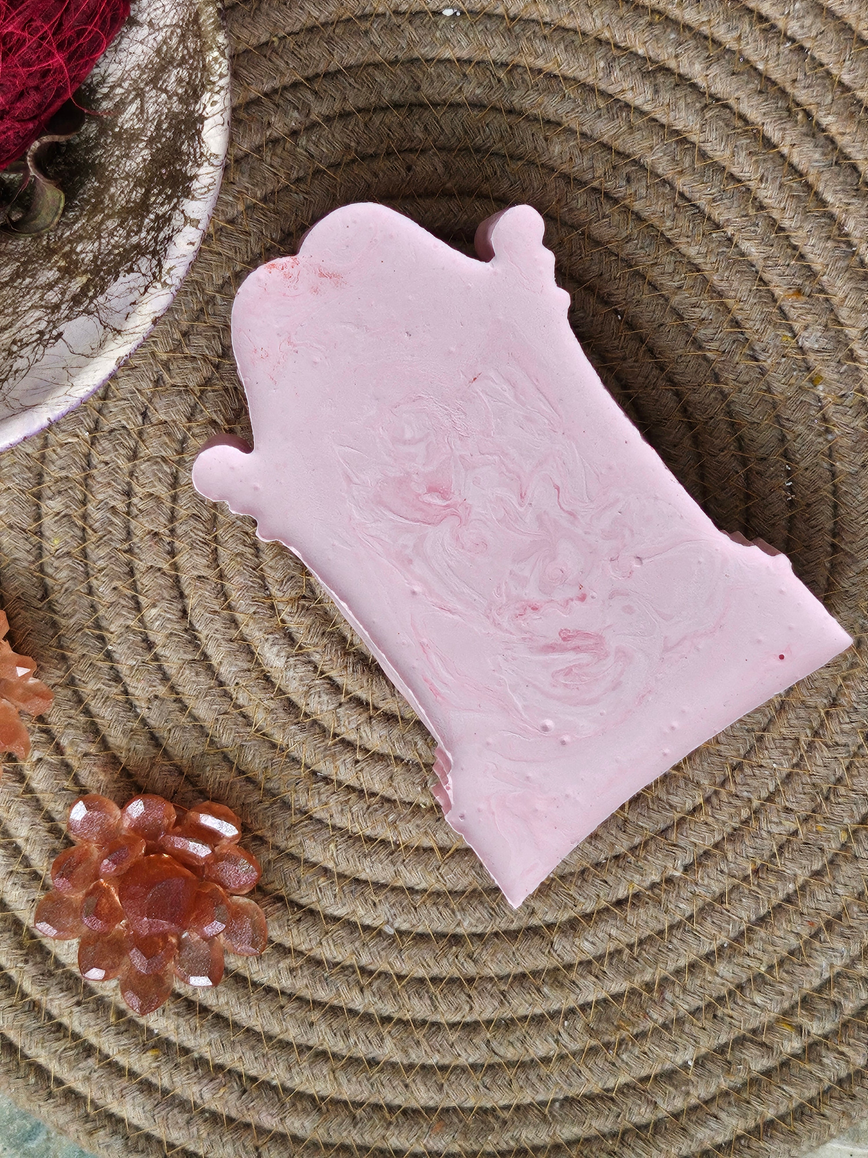 Handmade Greek Lover Mini Portrait Showpiece - Light Pink