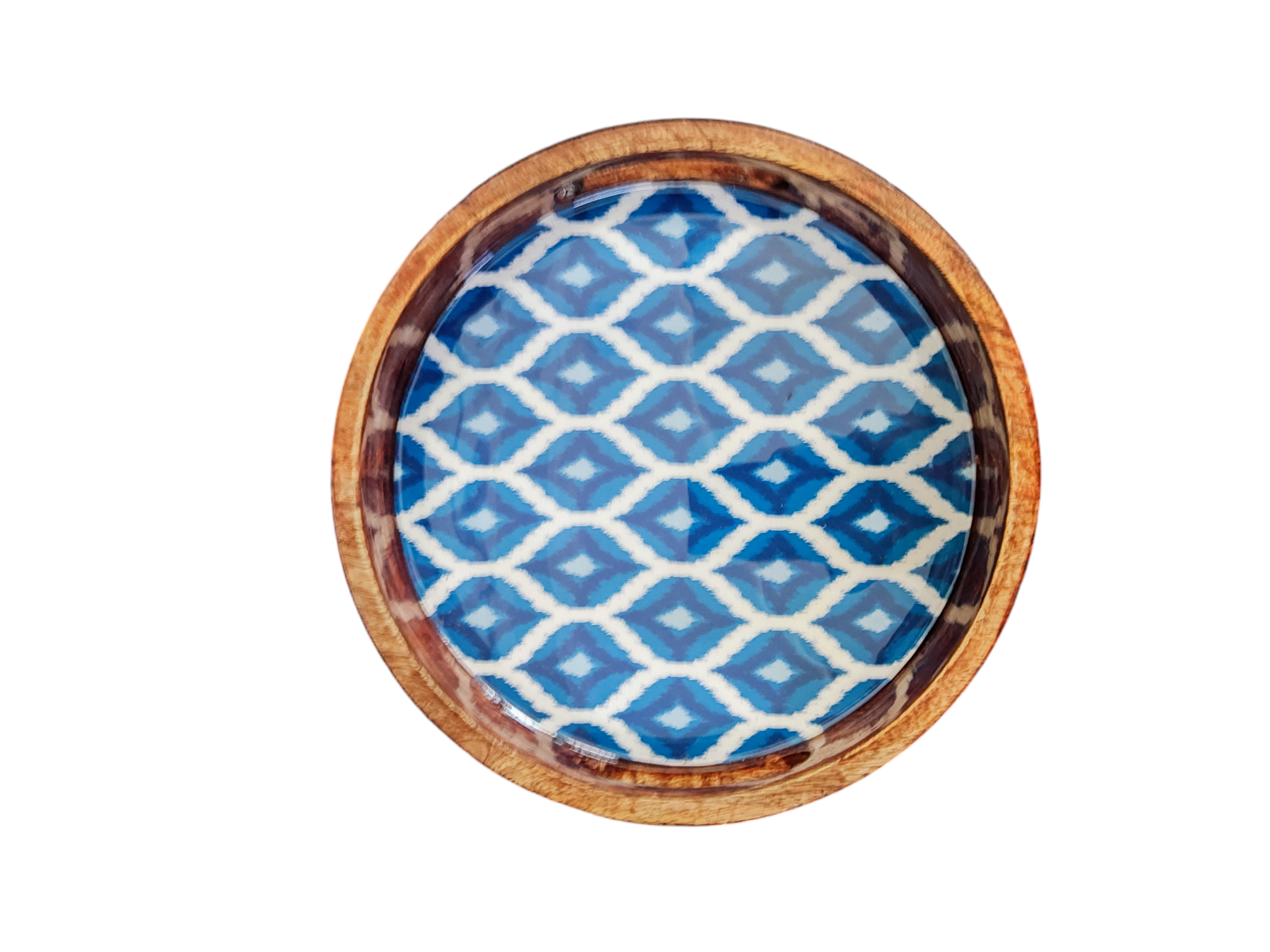 Round Tray - Blue and White Collection - 10''