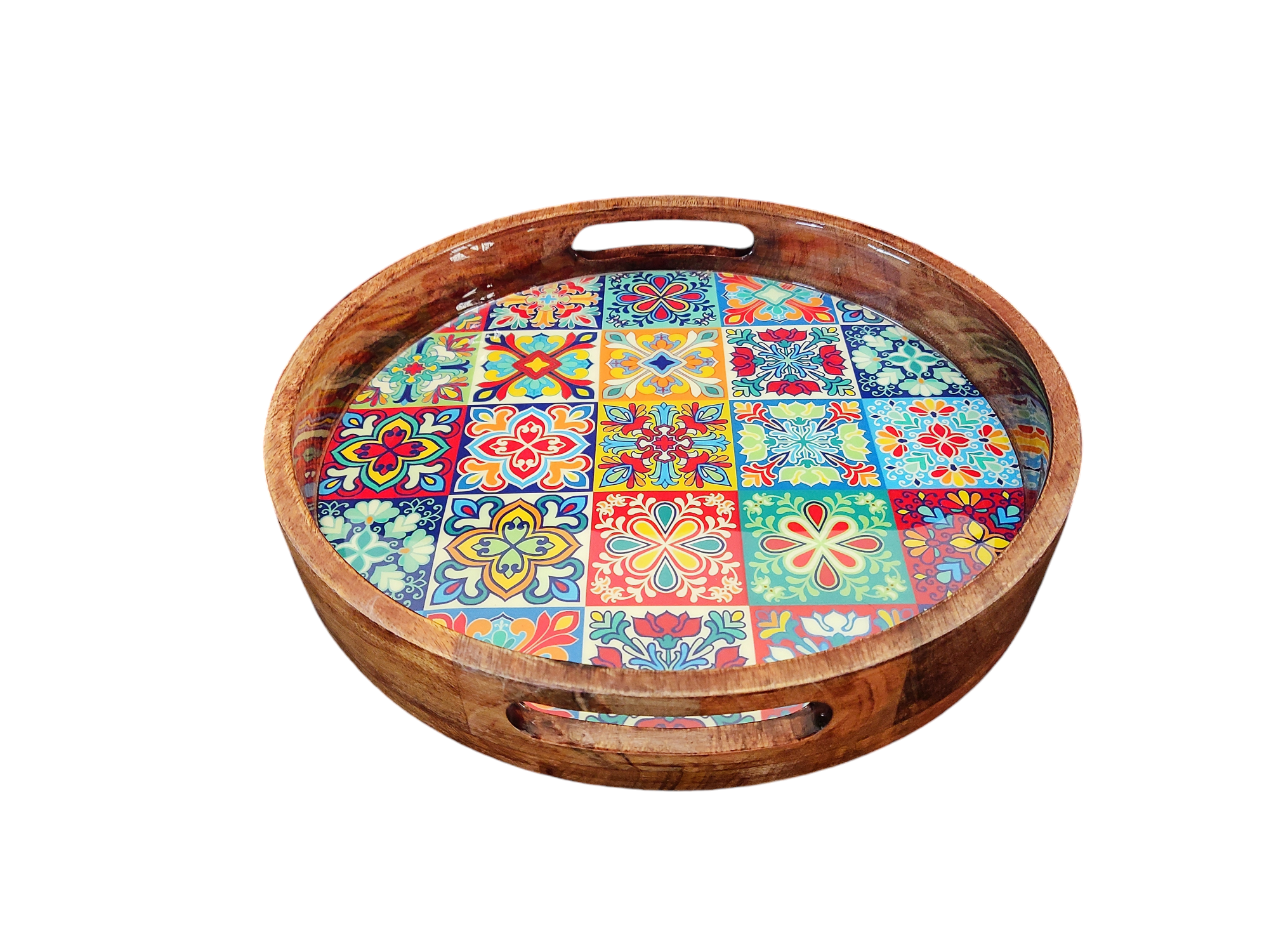Round Tray - Peranakan Colorful Collection - 12''