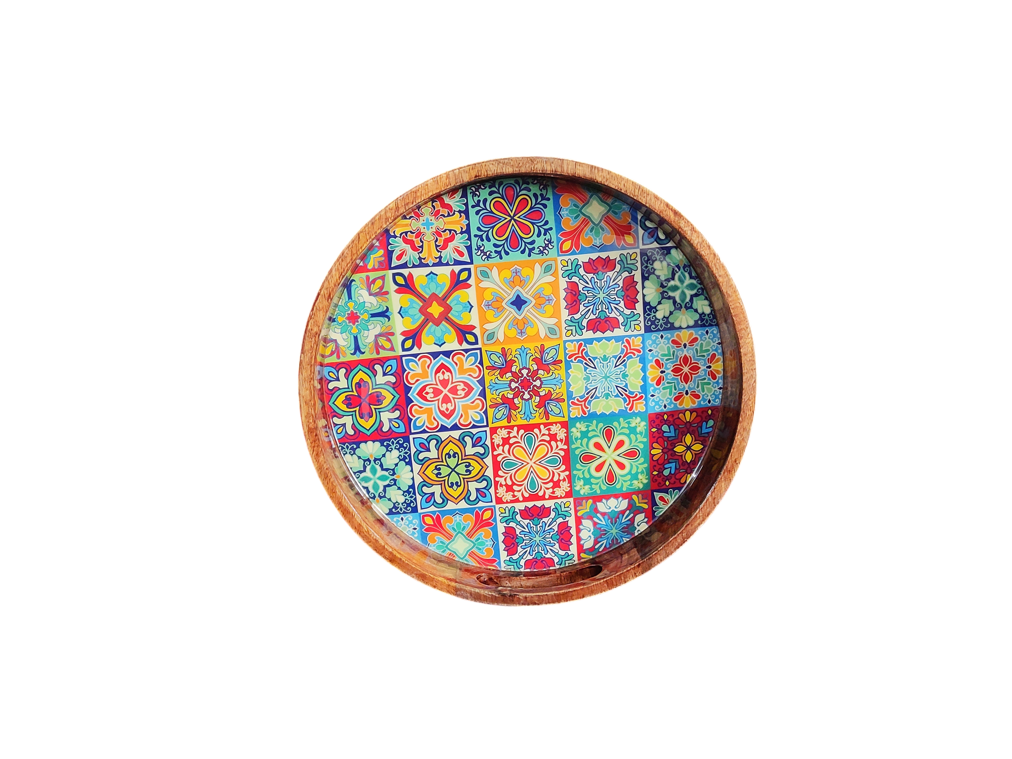 Round Tray - Peranakan Colorful Collection - 12''