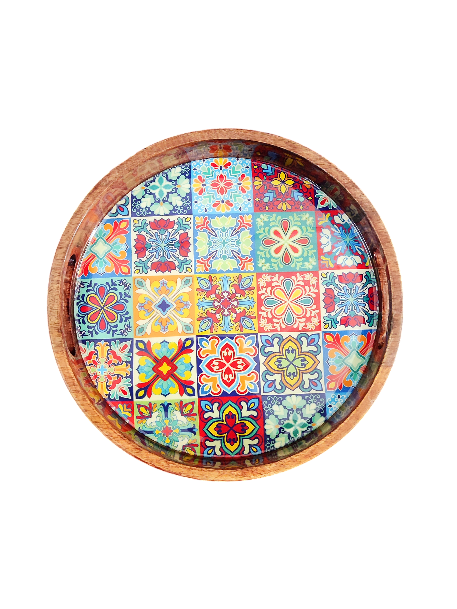 Round Tray - Peranakan Colorful Collection - 12''