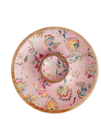 Chip & Dip Platter - Pink Paisley Collection