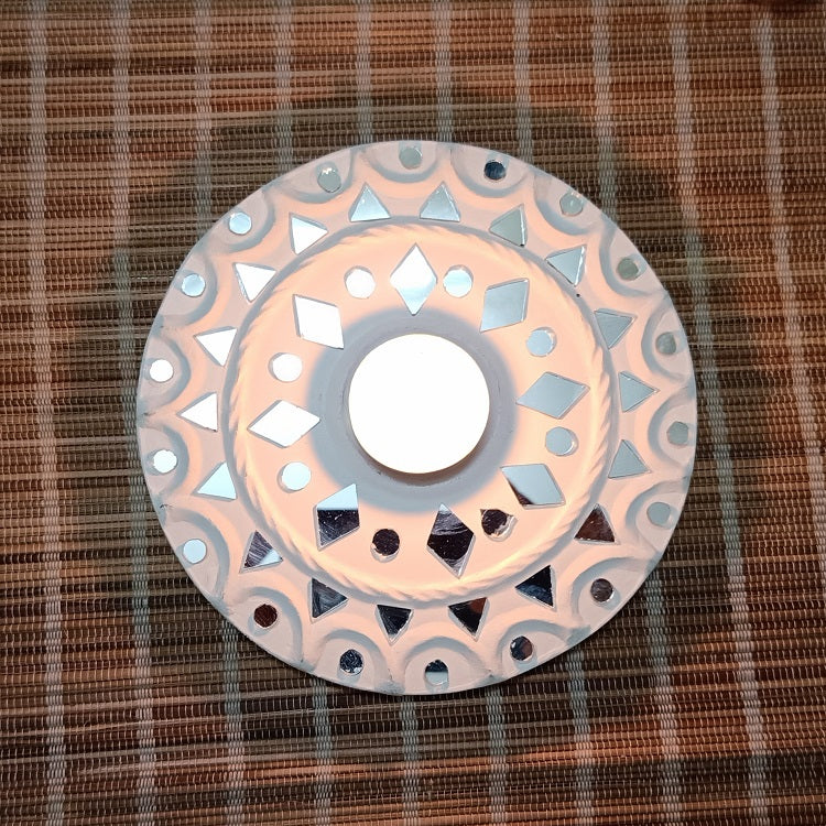 Kutch Lippan Mud Work Tealight Holder