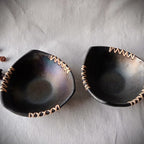 Longpi Black Pottery Trikon Serving Bowl