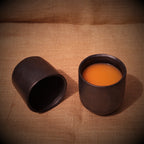 Longpi Black Pottery Tumbler Large Set of 2