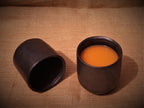 Longpi Black Pottery Tumbler Large Set of 2