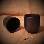 Longpi Black Pottery Tumbler Large Set of 2