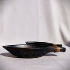 Longpi Black Pottery 'Matsya' Serving Bowl